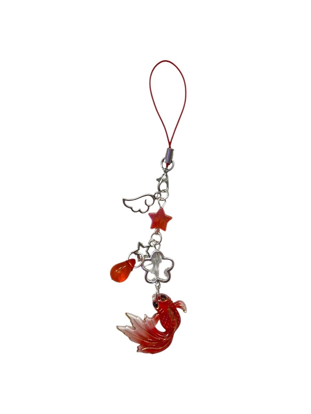 Kawaii Cute Koi Fish Charm Keychain